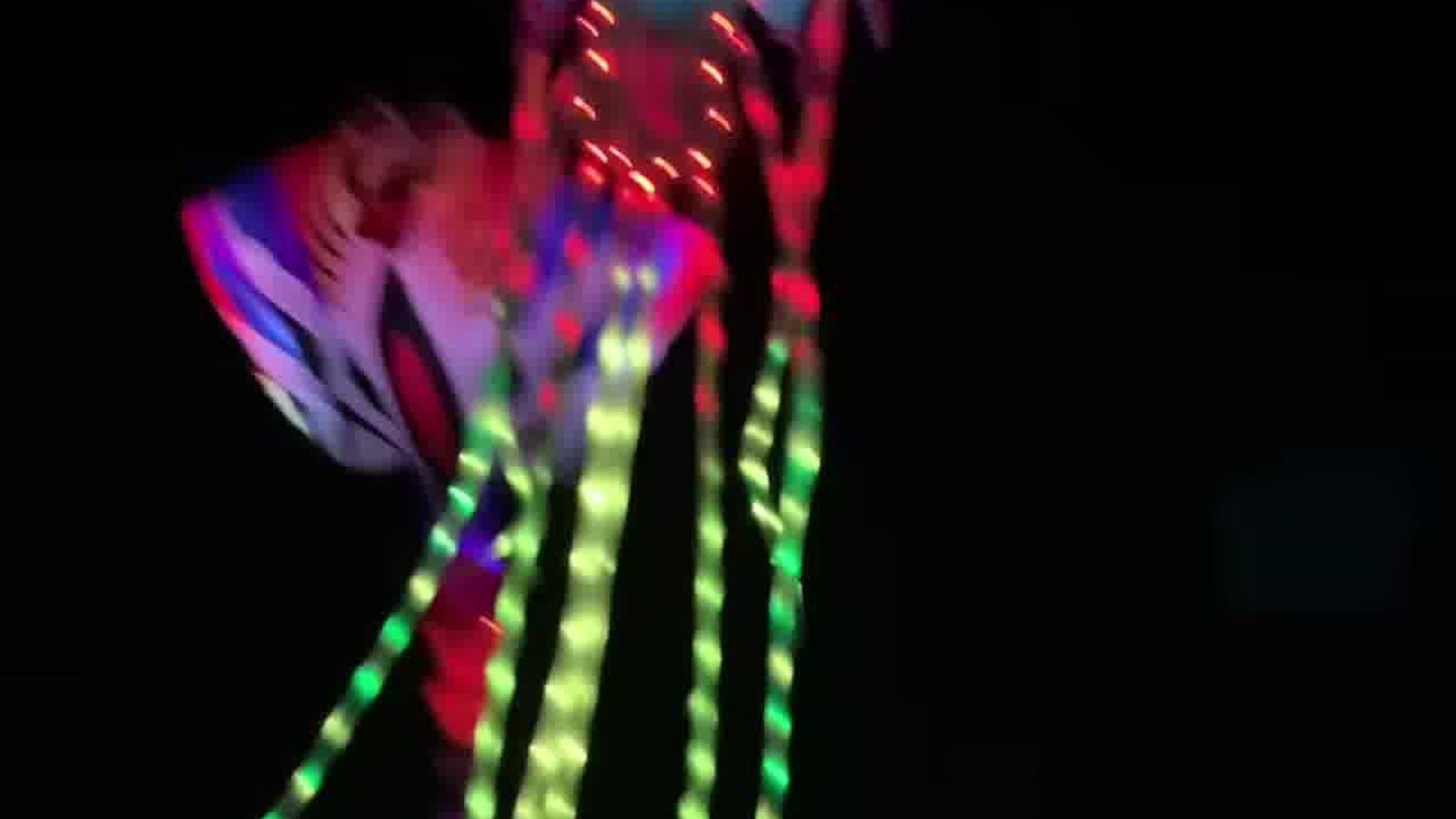 LED jellyfish kite night fly Port Aransas